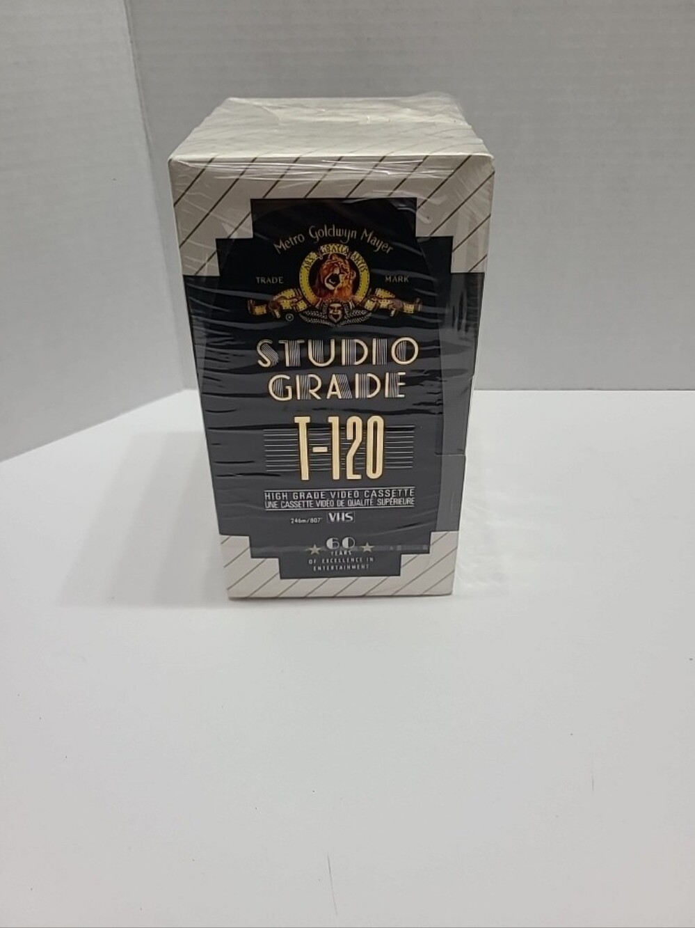 5 Sealed New MGM Studio Grade T-120 VHS Tape